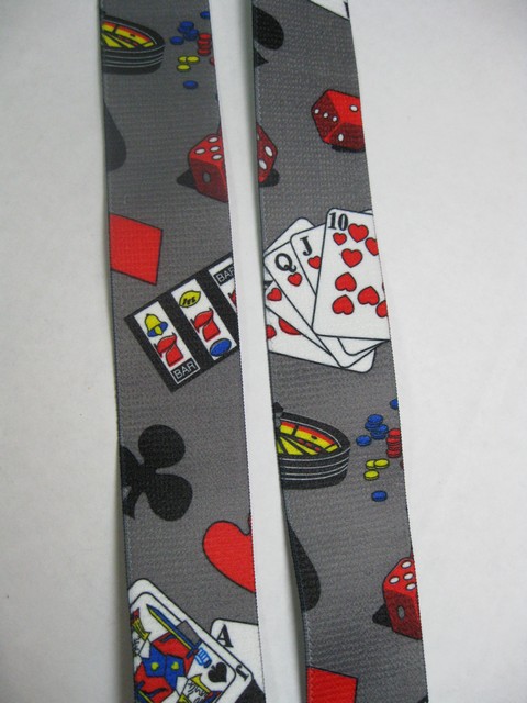 CASINO "Y" Style 1 1/2" X 48" long. All Straps are stretchable Cotton/Polyester Hand Washable-Hang to Dry Material with Real Leather Patch, 3 Strong  1" x 1" High Polished  Stainless Steel GRIPS  and Two Secure Stainless Steel Adjusters.  Fits 4' 8" to 6' 2"  Average Build.                    UB420N48CASI